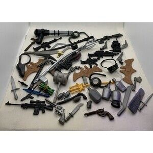 40+ Pieces Mixed Lot of Parts, Accessories, Weapons Modern & Vintage - Hong Kong